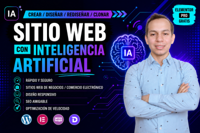 Diseñaré y rediseñaré sitios web empresariales con inteligencia artificial