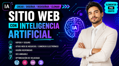 Diseñaré y rediseñaré sitios web empresariales con inteligencia artificial
