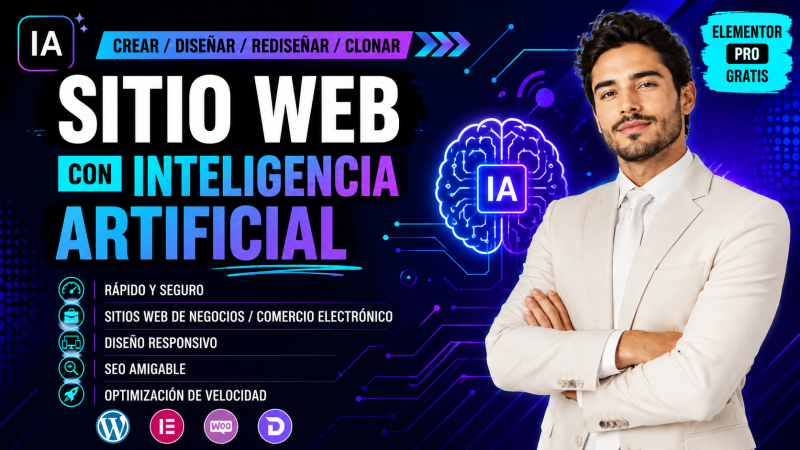 Diseñaré y rediseñaré sitios web empresariales con inteligencia artificial